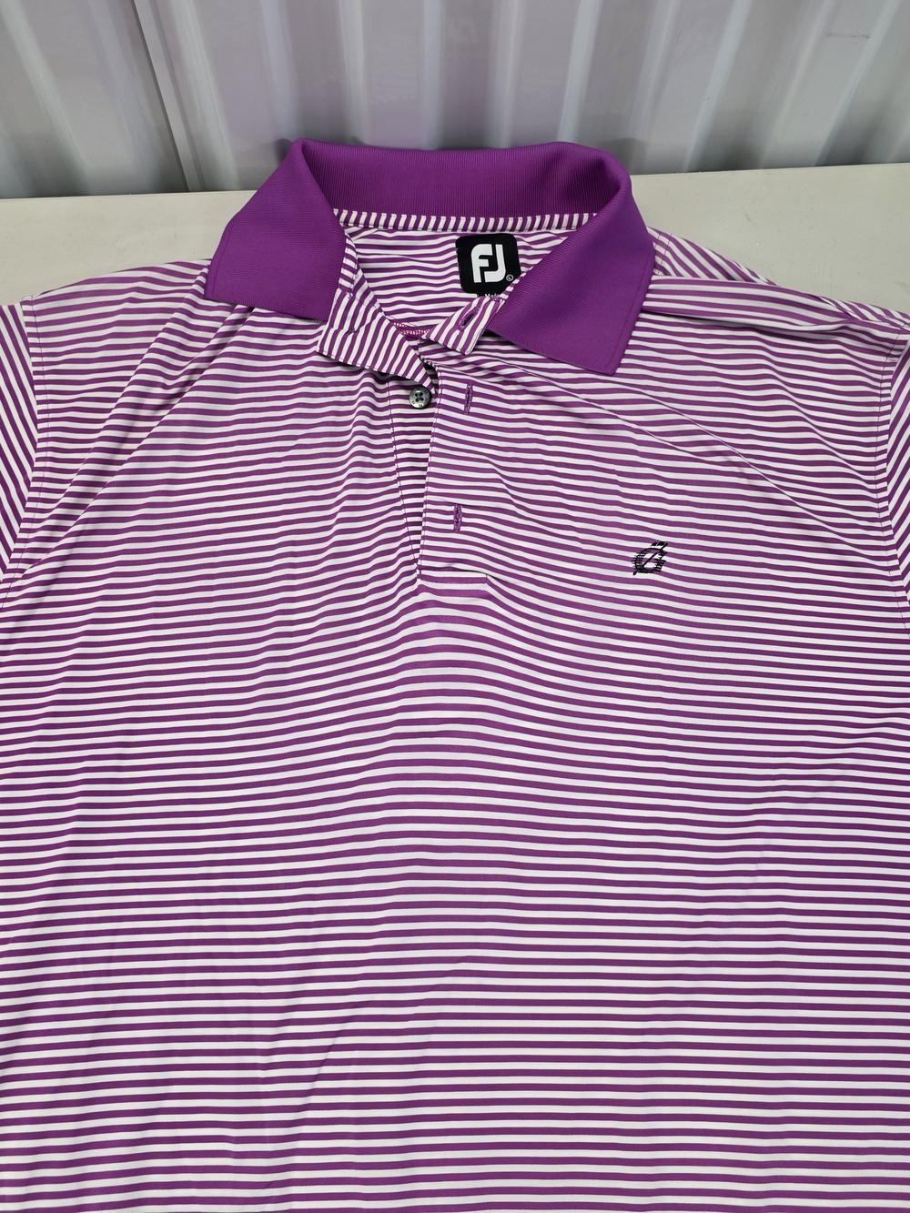 Footjoy FJ Golf Polo Shirt Golf Logo Men's Size Large - Picture 2 of 8